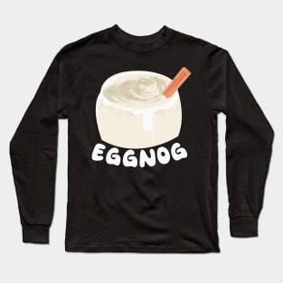 Christmas Eggnog Drink Design 2 Long Sleeve T-Shirt